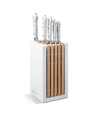 Wusthof Classic White 5pc Knife Block Set with Bread Knife (WT1090270502)