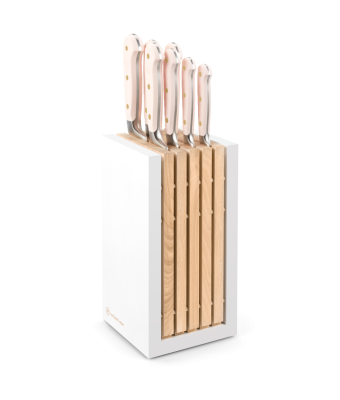 Wusthof Classic Colour 8-piece Designer Knife Block Set Pink Himalayan Salt (WT1091770714)