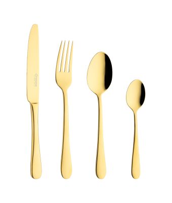 Grunwerg Windsor 18/10 16 Piece Cutlery Set Gold Finish