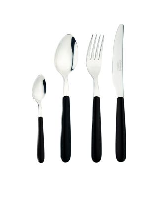 Grunwerg Greenwork 24 Piece Cutlery Set Furnace Black