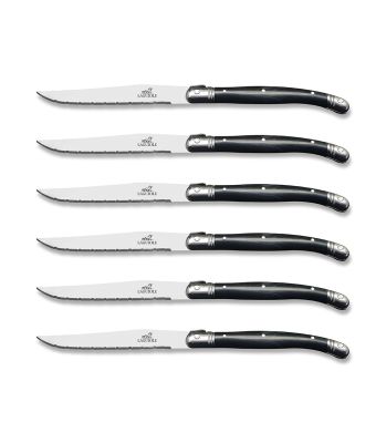 Steak knives non-stick blades black handle - Coutellerie - Pradel
