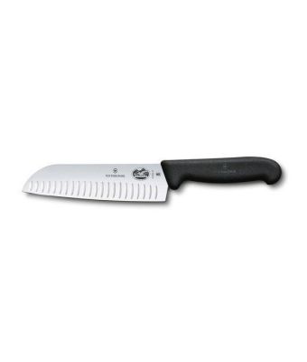 Victorinox Fibrox 17cm Santoku Knife Fluted (5252317)