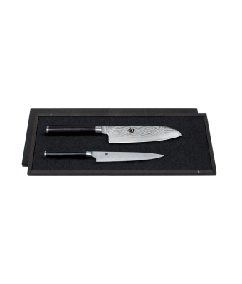 Kai Shun Knife Set (KAI-DMS-230) - 15cm Utility Knife & 16cm Santoku Knife 