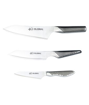 Global 40th Anniversary G-458110AN 3 Piece Knife Set