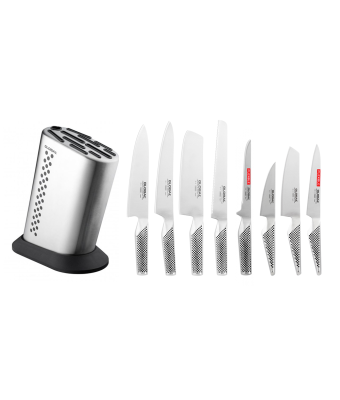 Global G888K - Stainless Steel Knife Block with 8 Global Knives (G-888K)