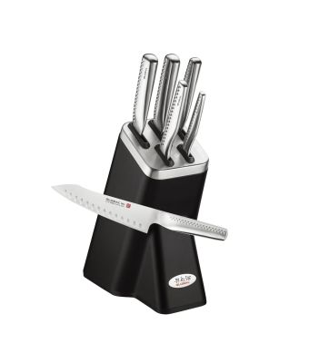 8 .com: 6 Piece Knife Set, 5 Beautiful Rose Gold Knives with Knife  Block, Sharp Kitchen Knife Sets, Multiple Size, All Purpose Kitchen Knives