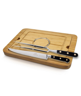 Lion Sabatier® Ideal Brass Rivets Carving Set With Board