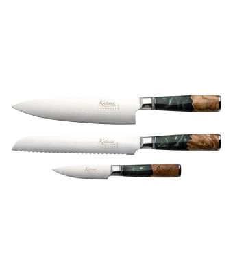 Katana Elements 3 Piece Knife Set Rainforest Green