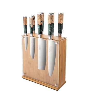 Katana Elements 9 Piece Knife Block Set Rainforest Green