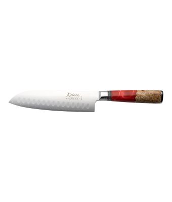 Katana Elements Santoku Knives 18cm Volcanic Red