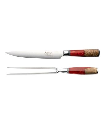 Katana Elements 2 Piece Carving Set Volcanic Red