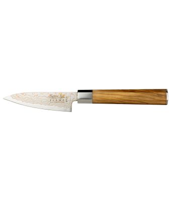 Katana Flame Paring Knife 9cm Olivewood