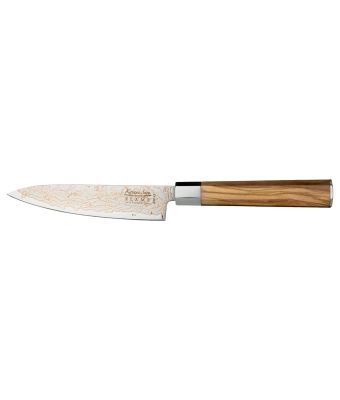 Katana Flame Utility Knife 12cm Olivewood