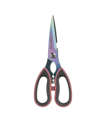 RF Kitchen Scissors with Soft Touch Handles 21cm Rainbow PVD