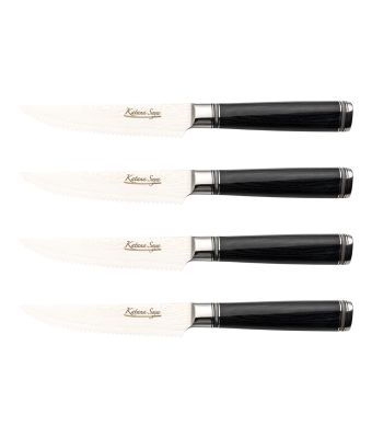 Katana Saya Pakkawood 4 Piece Steak Knife Set