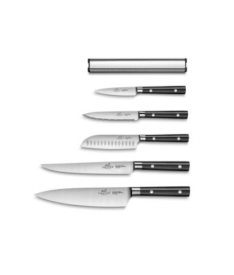 Lion Sabatier® Leonys 5 Piece Knife Set With Magnetic Rack (Exclusive to KitchenKnives.co.uk)