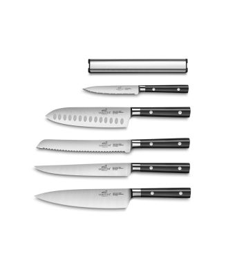 Lion Sabatier® Leonys 5 Piece Knife Set With Magnetic Rack (Exclusive to KitchenKnives.co.uk)