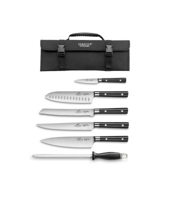 Lion Sabatier® Leonys 6 Piece Knife Set With Roll (Exclusive to KitchenKnives.co.uk)