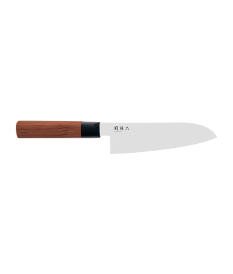 Kai Seki Magoroko Red Wood 17cm Santoku Knife (KAI-MGR-0170S)