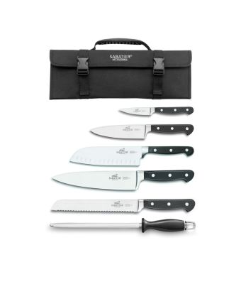Lion Sabatier® Pluton 6 Piece Knife Set With Roll (Exclusive to KitchenKnives.co.uk)