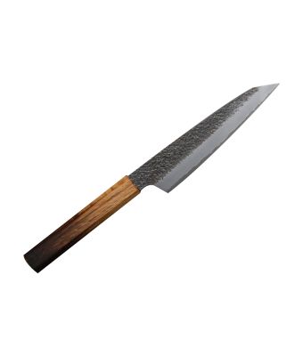 Sakai Takayuki Homura Guren (Aogami 2 Steel) Japanese Chef's Kengata-Utility Knife 150mm with Urushi Lacquered Oak Handle