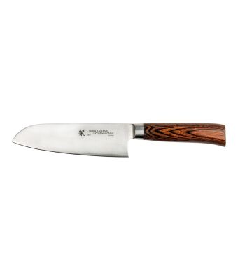Tamahagane San Tsubame Wood 16cm Santoku Knife (SN-1115)